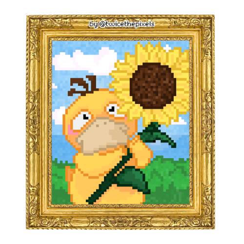 Psyduck with Sunflower